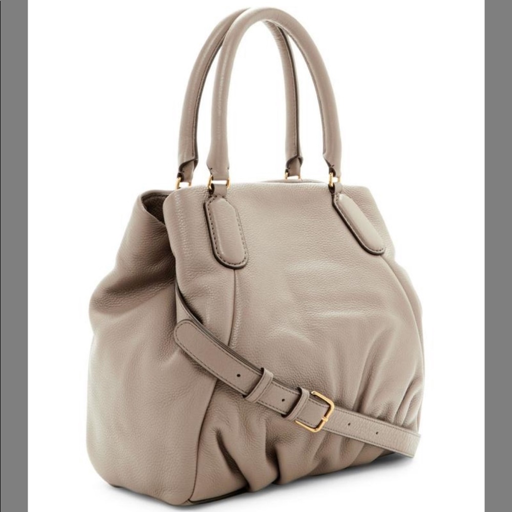 SOLD Marc Jacobs Q Fran Taupe leather tote bag - Picture 2 of 13